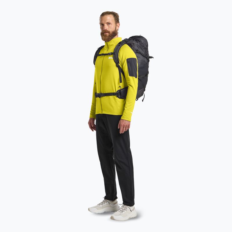 Vyriškas žygio džemperis Jack Wolfskin Prelight Full Zip chartreuse 2