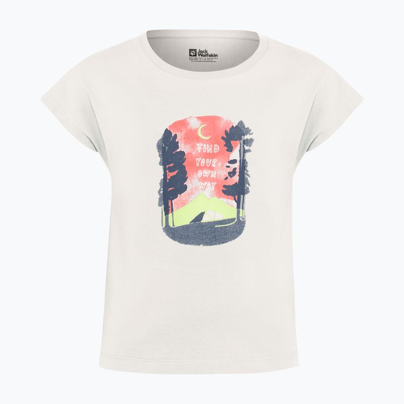 Vaikiški marškinėliai Jack Wolfskin Graphic print cotton white 4