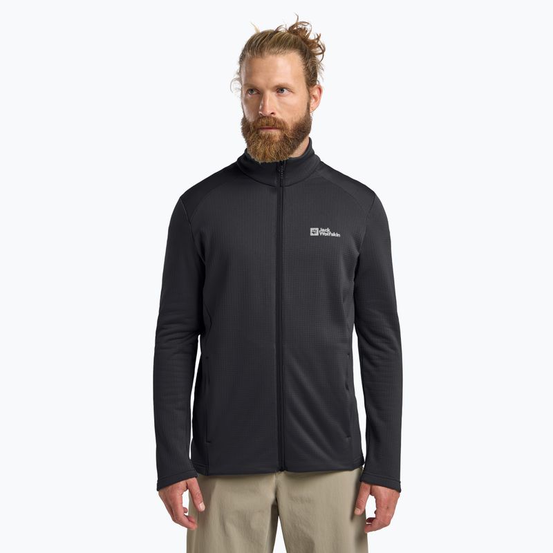 Vyriškas fliso džemperis Jack Wolfskin Kolbenberg Full Zip phantom