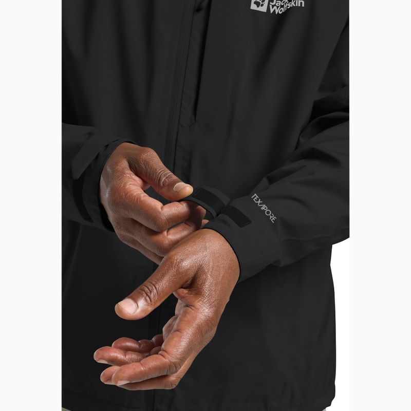 Vyriška striukė nuo lietaus Jack Wolfskin Tempest 2l black 6