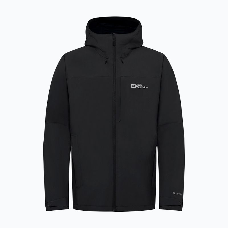 Vyriška striukė nuo lietaus Jack Wolfskin Tempest 2l black 8