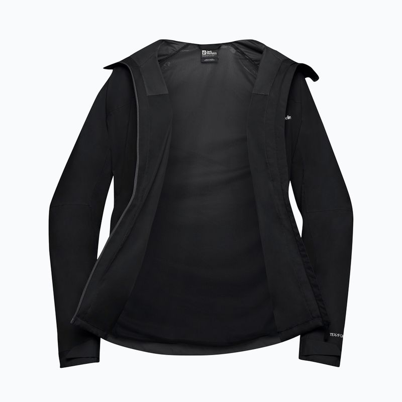 Vyriška striukė nuo lietaus Jack Wolfskin Tempest 2l black 11