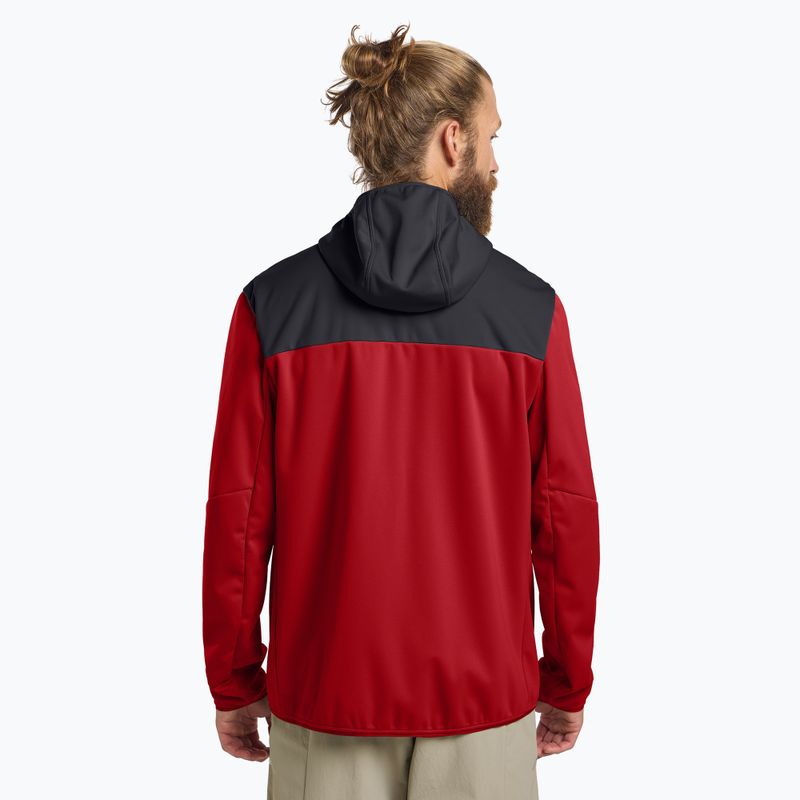 Vyriška softhsell striukė Jack Wolfskin Feldberg Hoody adrenaline red 3