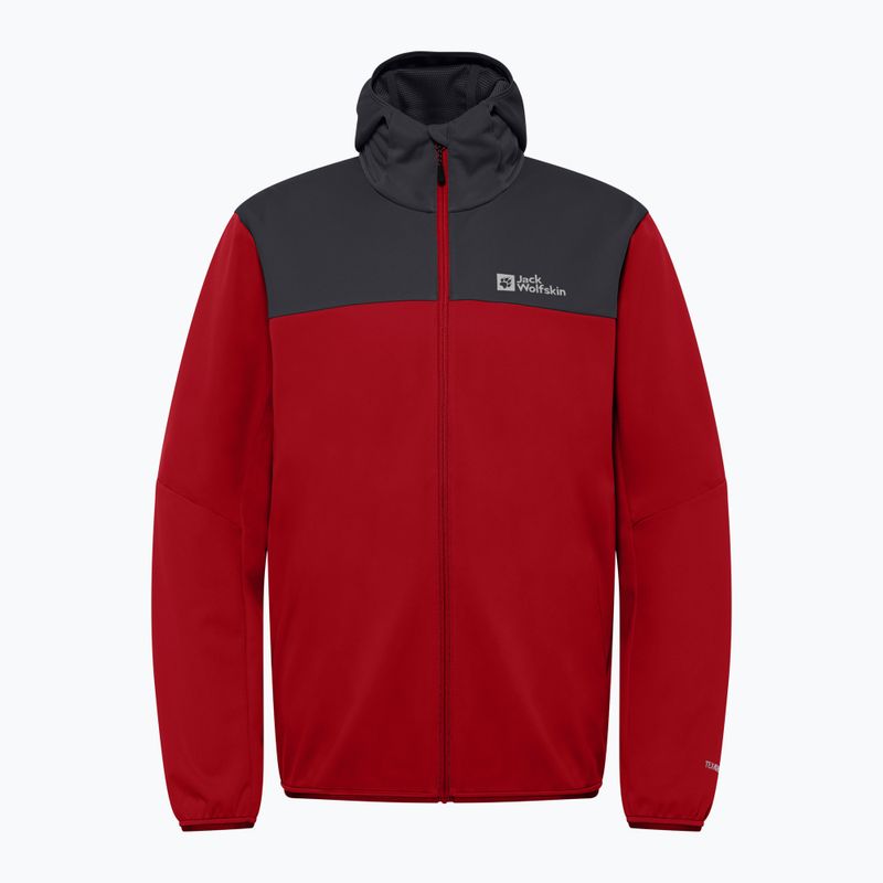 Vyriška softhsell striukė Jack Wolfskin Feldberg Hoody adrenaline red 7