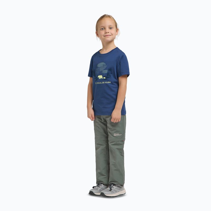Vaikiški marškinėliai Jack Wolfskin Graphic Cotton T print evening sky 2
