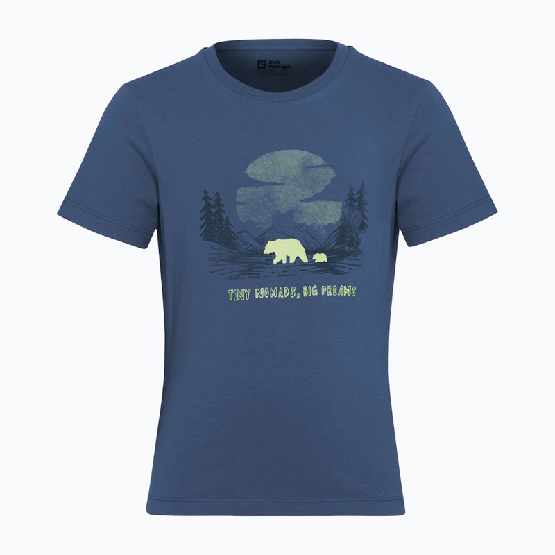 Vaikiški marškinėliai Jack Wolfskin Graphic Cotton T print evening sky 8