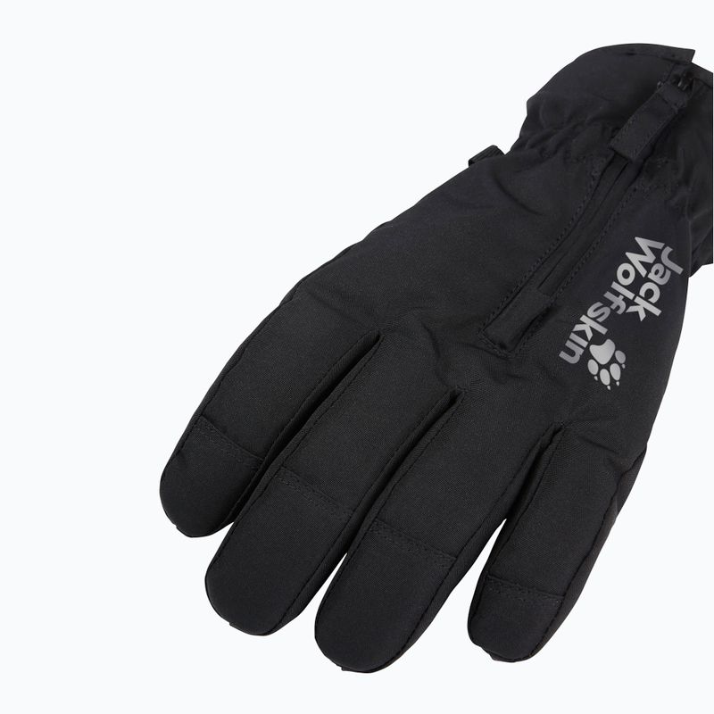 Vaikiškos turistinės pirštinės Jack Wolfskin Easy Zip black 4