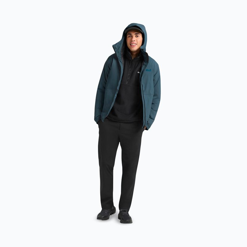 Vyriška striukė nuo lietaus Jack Wolfskin Pamir aluminium blue 2