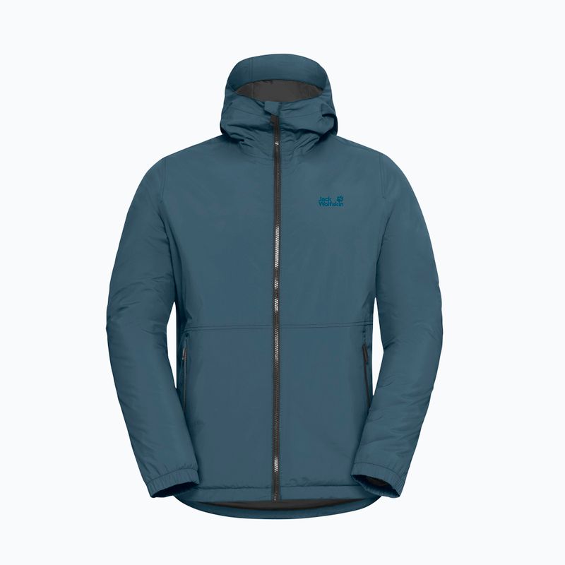 Vyriška striukė nuo lietaus Jack Wolfskin Pamir aluminium blue 7
