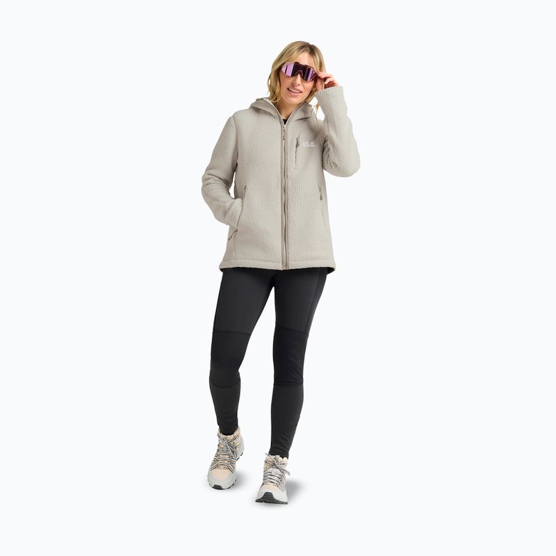 Moteriškas fliso džemperis Jack Wolfskin Cradle Mountain Pile Full Zip pale sand 2