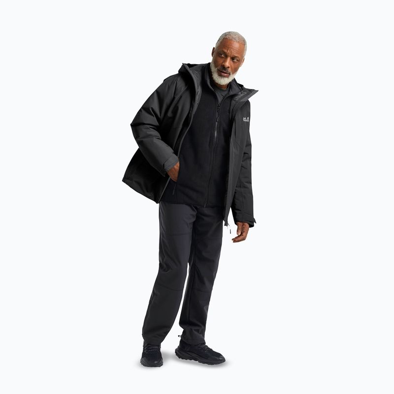 Vyriška striukė nuo lietaus Jack Wolfskin Icecape 2L Down Ins Rds black 2