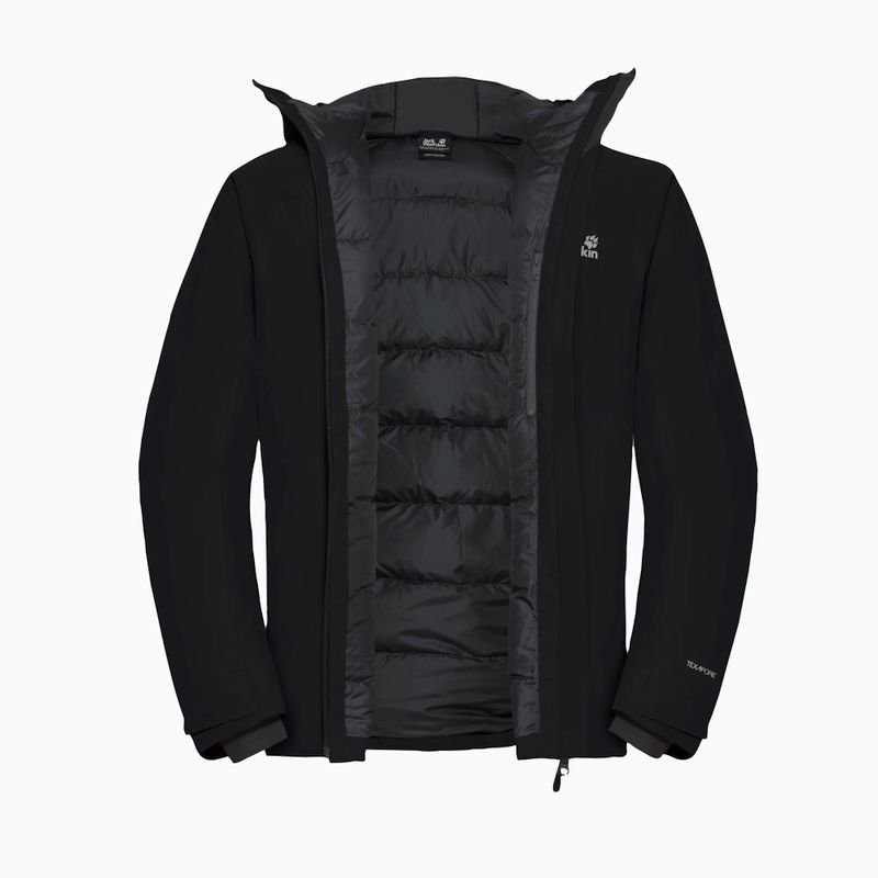 Vyriška striukė nuo lietaus Jack Wolfskin Icecape 2L Down Ins Rds black 9