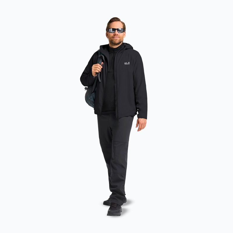 Vyriška softshell striukė Jack Wolfskin Prelight Ins black 2