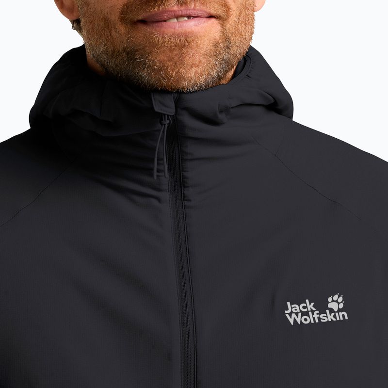 Vyriška softshell striukė Jack Wolfskin Prelight Ins black 4