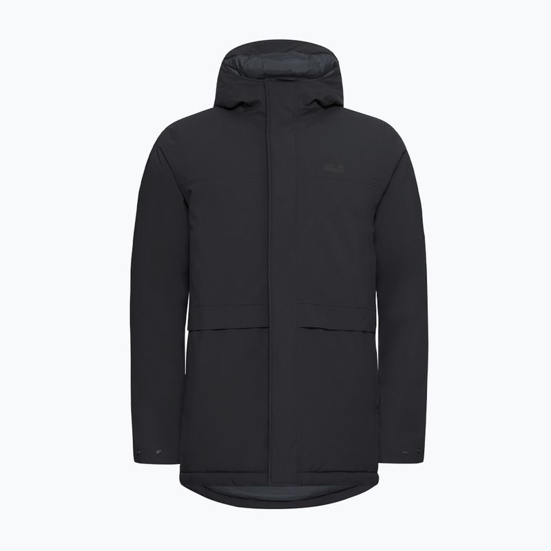 Vyriškas šiltintas paltas Jack Wolfskin Cold Camp Coat black 7