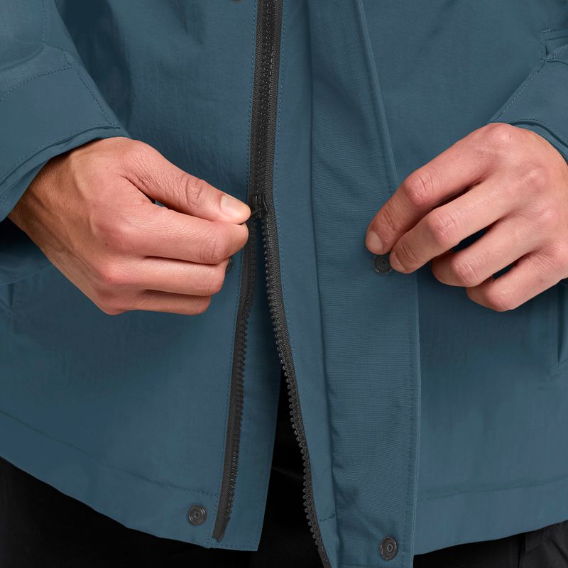 Vyriška pašiltinta striukė Jack Wolfskin Glacier Shield aluminium blue 5