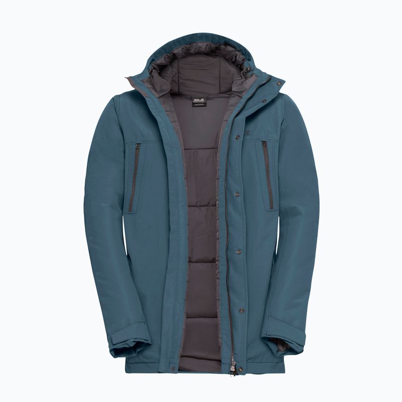 Vyriška pašiltinta striukė Jack Wolfskin Glacier Shield aluminium blue 9