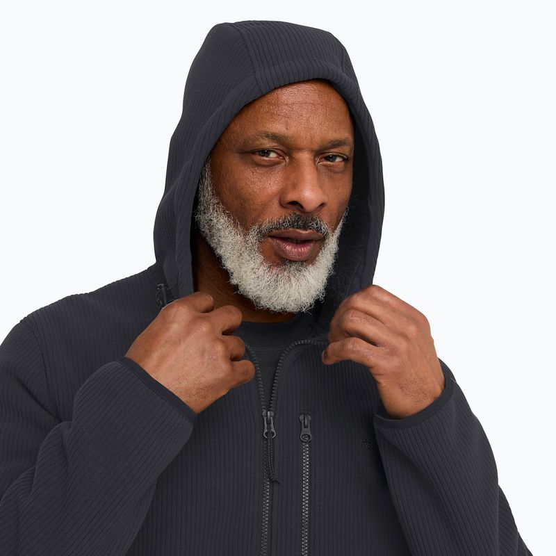 Vyriškas žygio džemperis Jack Wolfskin Lake Ridge Hooded black 4
