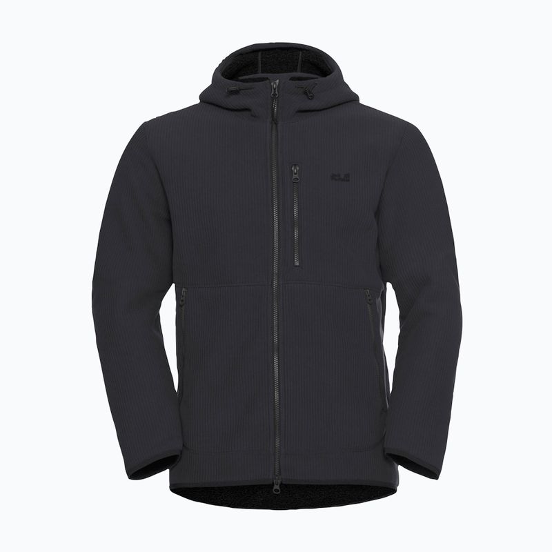 Vyriškas žygio džemperis Jack Wolfskin Lake Ridge Hooded black 7