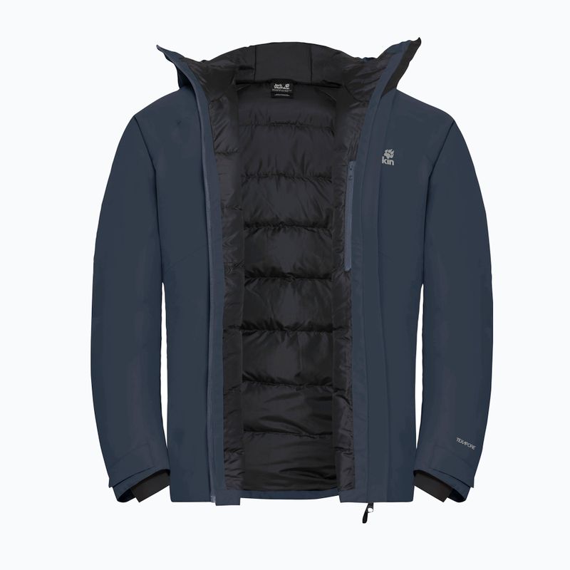 Vyriška striukė nuo lietaus Jack Wolfskin Icecape 2L Down Ins Rds midnight sky 9