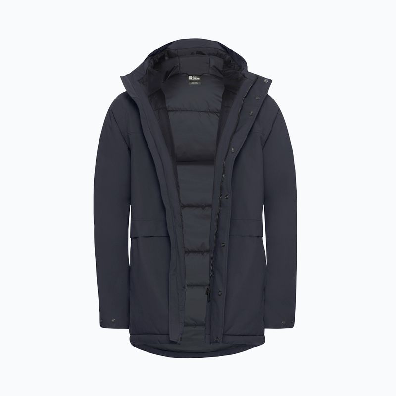 Vyriška pašiltinta striukė Jack Wolfskin Cold Camp Coat dark navy 9