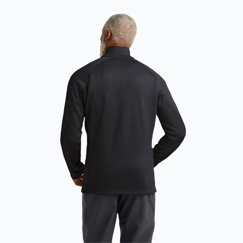 Vyriškas žygio džemperis Jack Wolfskin Peak District Full Zip black 3