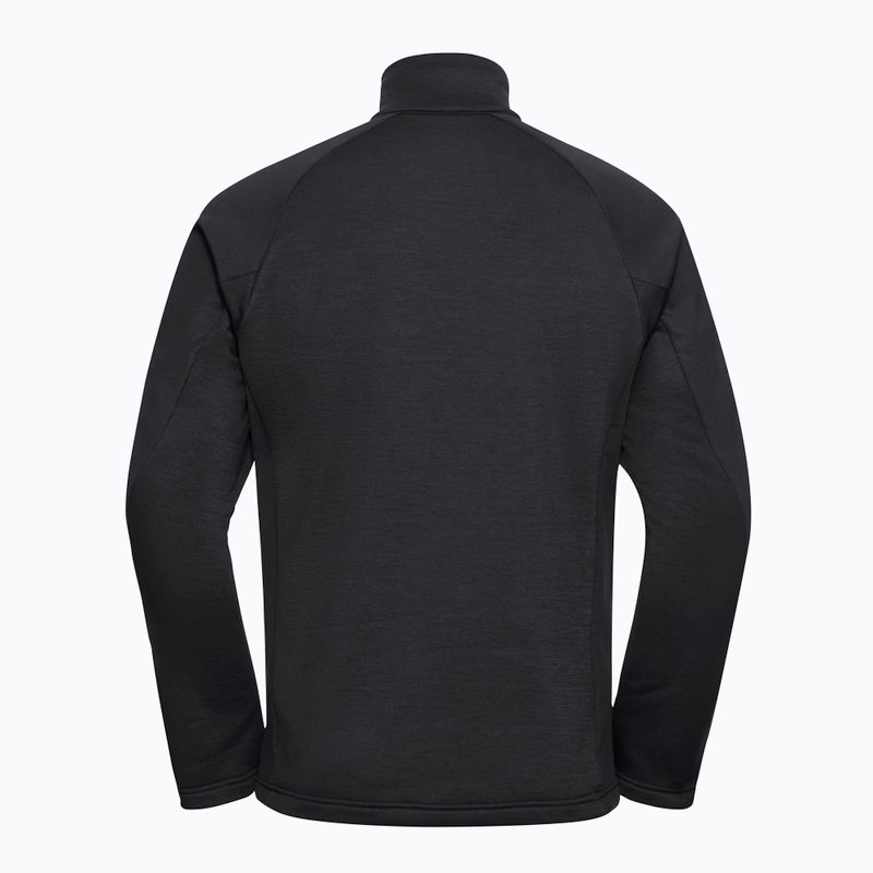 Vyriškas žygio džemperis Jack Wolfskin Peak District Full Zip black 8