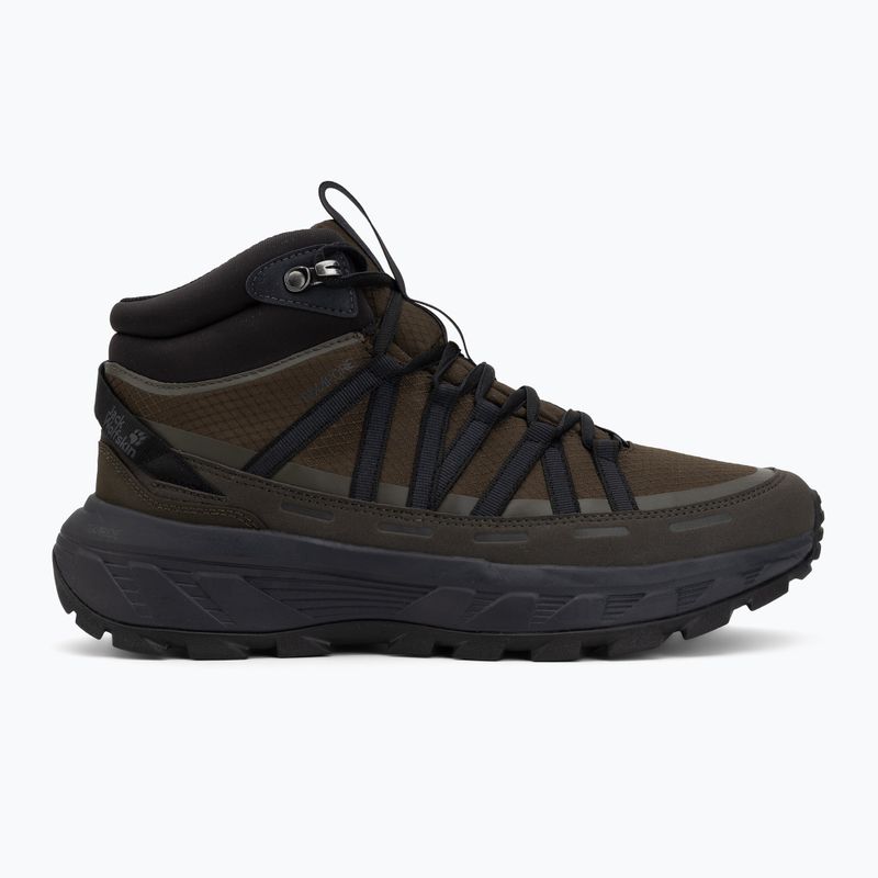Vyriški turistiniai batai Jack Wolfskin Wild Hike Texapore Mid obsidian moss 2