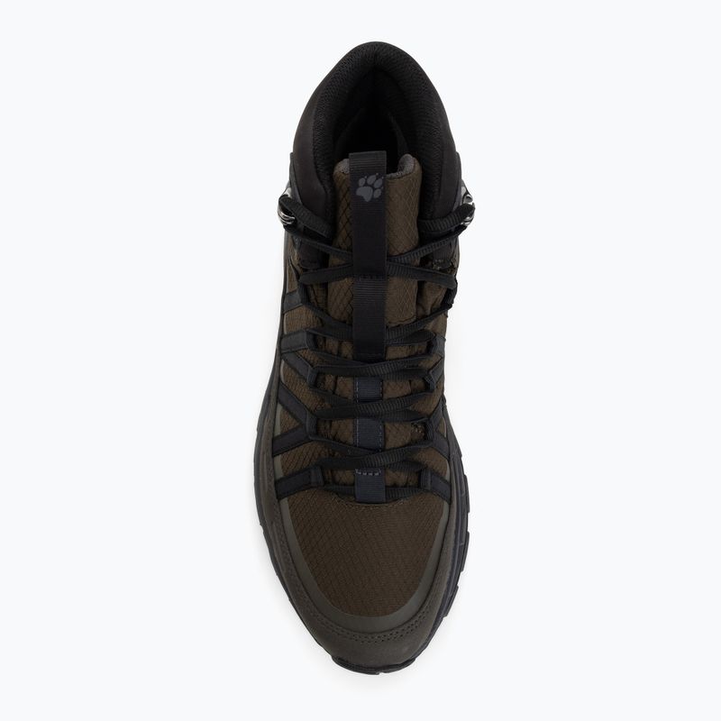 Vyriški turistiniai batai Jack Wolfskin Wild Hike Texapore Mid obsidian moss 5