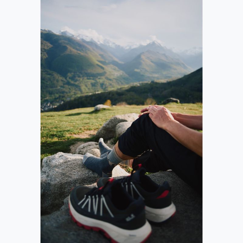 Vyriški turistiniai batai Jack Wolfskin Wild Hike Texapore Low obsidian moss 8