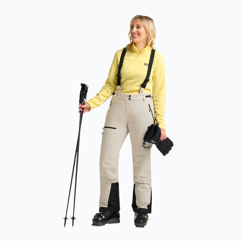 Moteriškos slidinėjimo kelnės Jack Wolfskin Flowline Pro 2L Ins pale sand 2