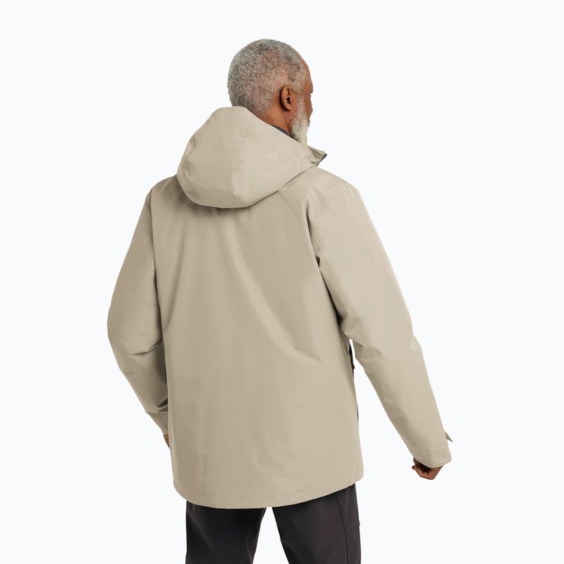 Vyriška striukė 3in1 Jack Wolfskin Icecape 3In1 Down Rds linen 3