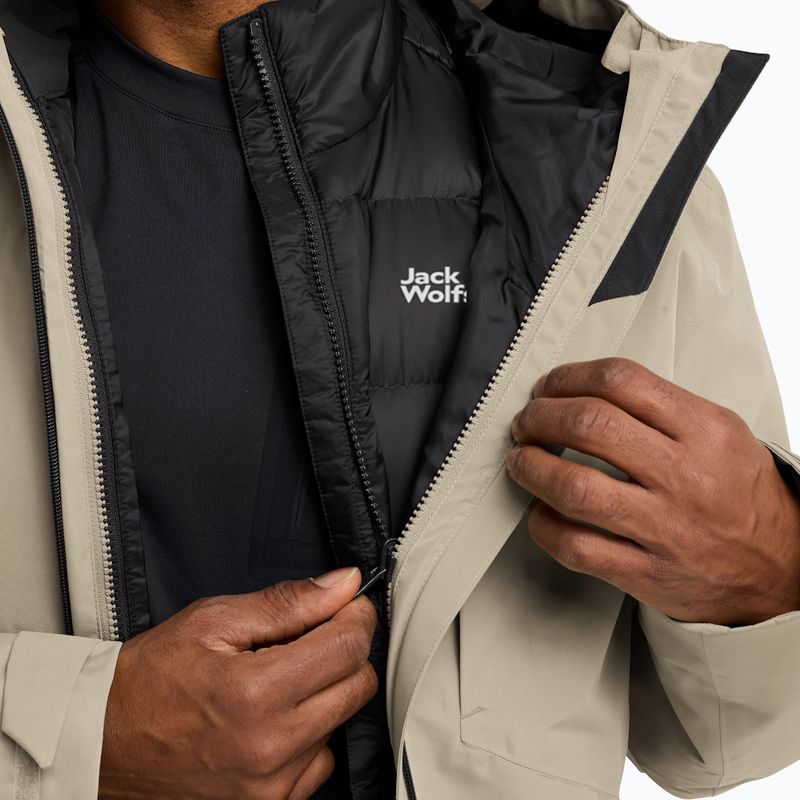 Vyriška striukė 3in1 Jack Wolfskin Icecape 3In1 Down Rds linen 8