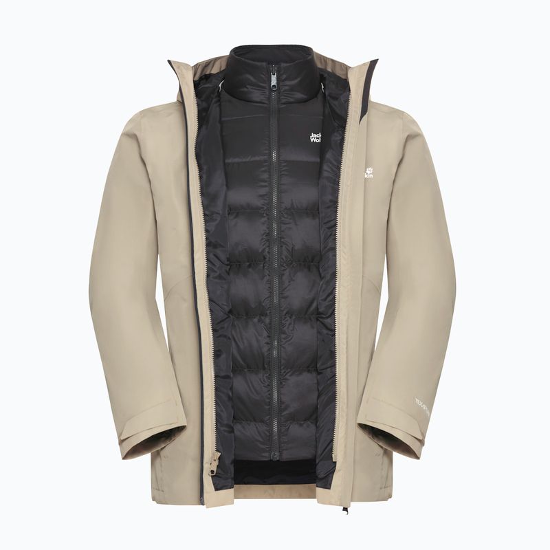Vyriška striukė 3in1 Jack Wolfskin Icecape 3In1 Down Rds linen 12