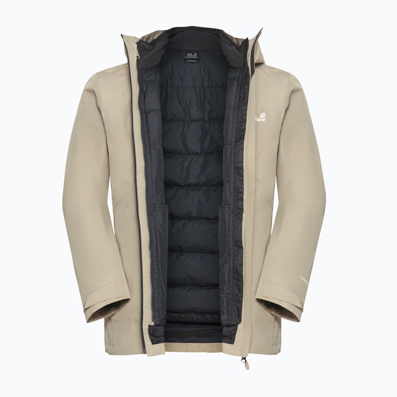 Vyriška striukė 3in1 Jack Wolfskin Icecape 3In1 Down Rds linen 13