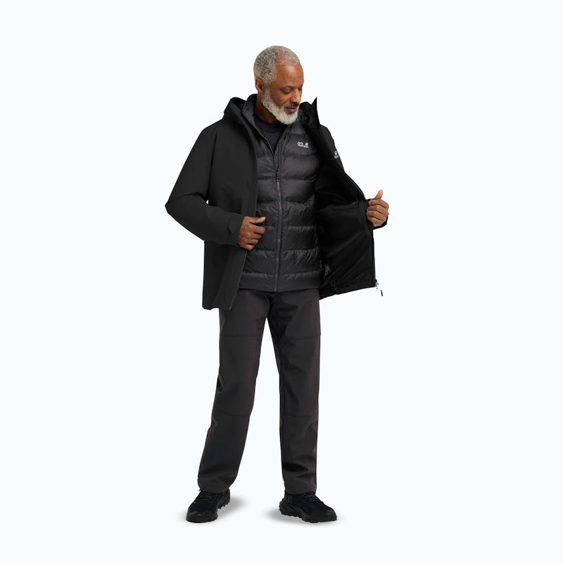 Vyriška striukė 3in1 Jack Wolfskin Icecape 3In1 Down Rds black 2