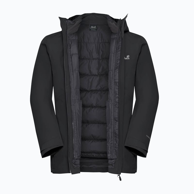Vyriška striukė 3in1 Jack Wolfskin Icecape 3In1 Down Rds black 13