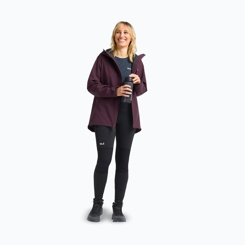 Moteriškos žygio tamprės Jack Wolfskin Hike With Me black 2