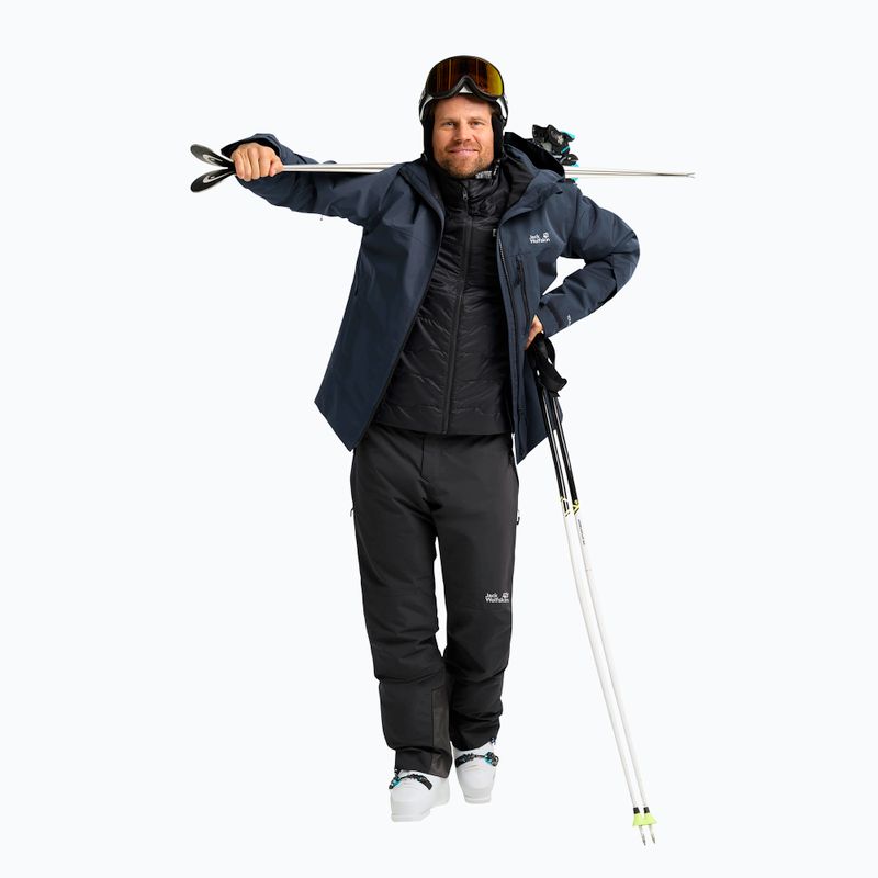 Vyriškos slidinėjimo kelnės Jack Wolfskin Flowline 2L Ins black 2