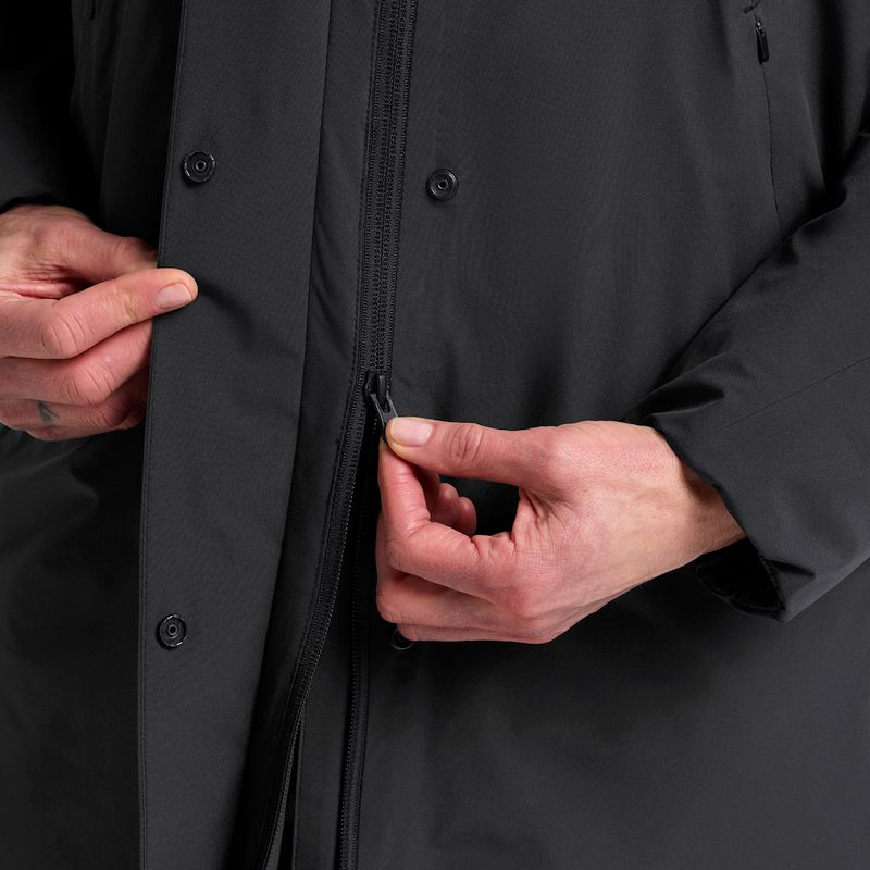 Moteriškas šiltas paltas Jack Wolfskin Frost Haven Coat juodas 5
