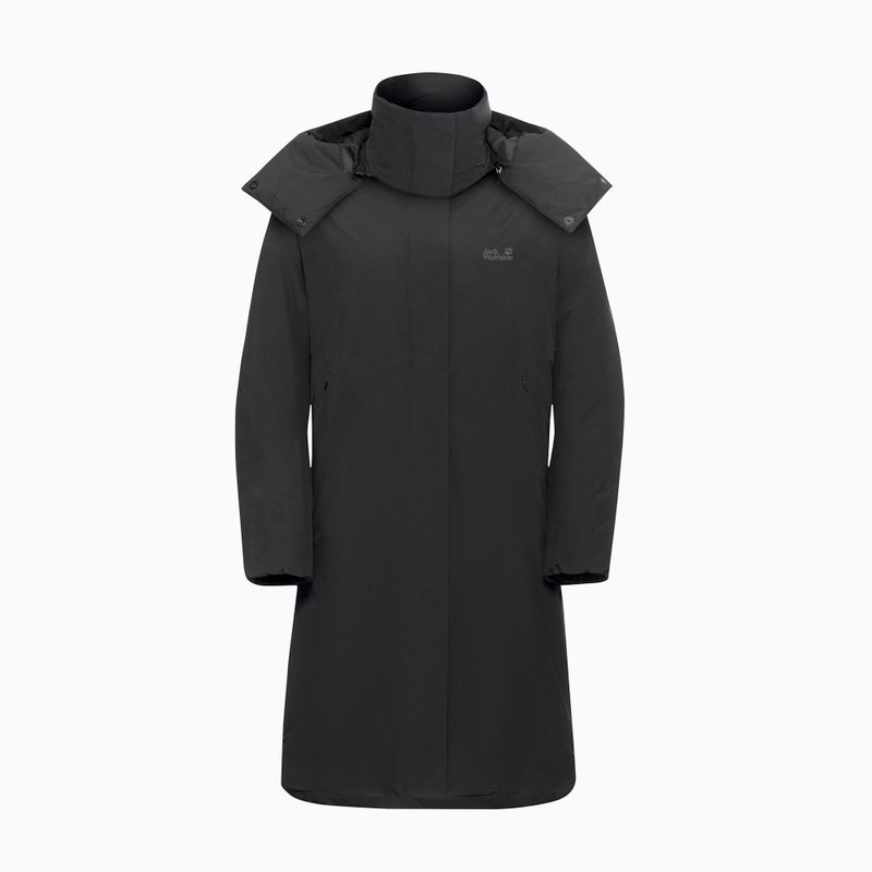 Moteriškas šiltas paltas Jack Wolfskin Frost Haven Coat juodas 7