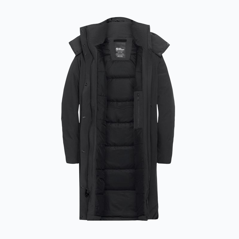Moteriškas šiltas paltas Jack Wolfskin Frost Haven Coat juodas 9