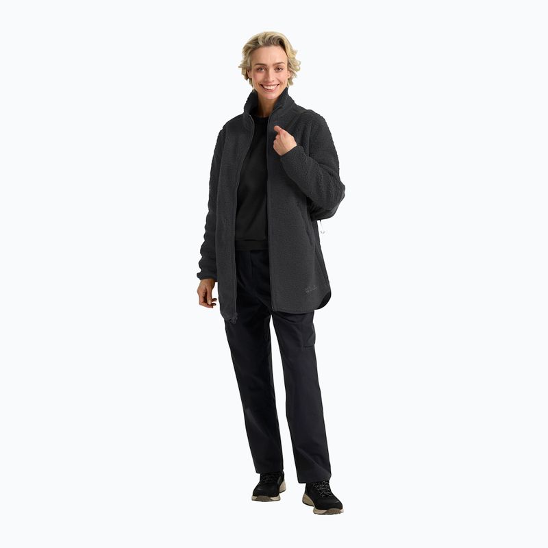 Moteriškas žygio džemperis Jack Wolfskin High Curl Coat black 2