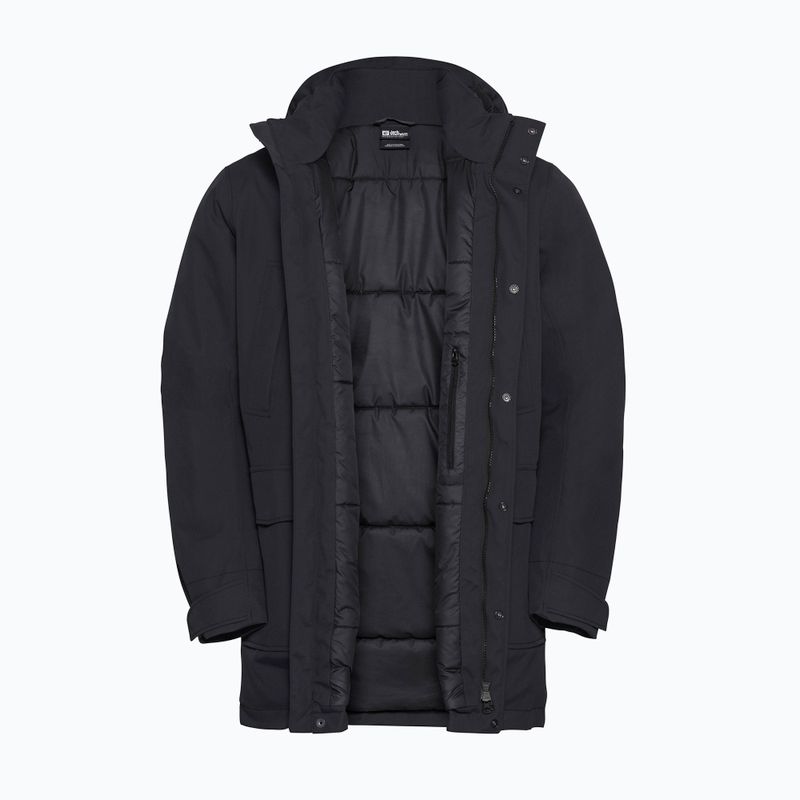 Vyriška striukė nuo lietaus Jack Wolfskin Canyon Shield Parka black 9