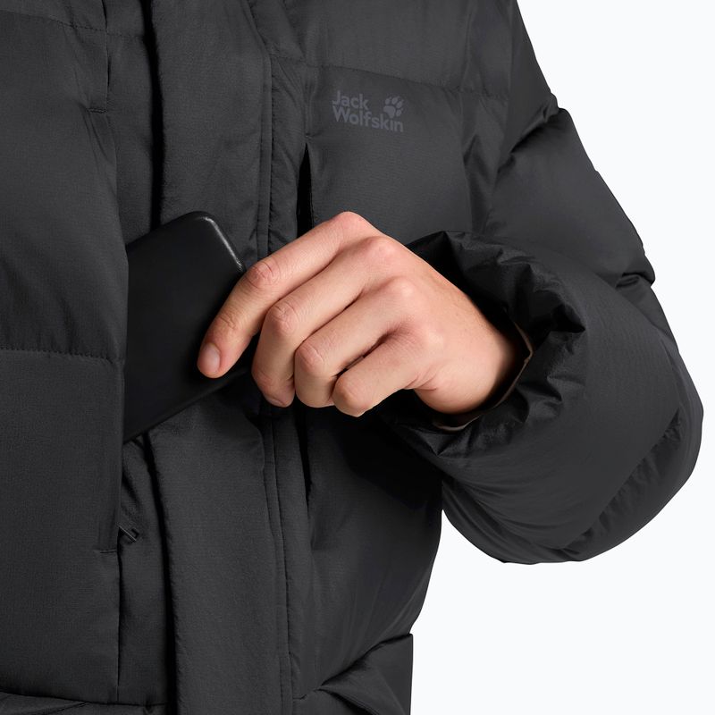 Vyriška pūsta striukė Jack Wolfskin Icy Hill Coat Rds black 5