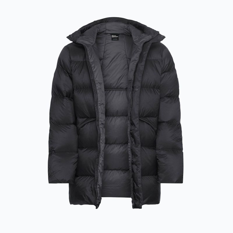 Vyriška pūsta striukė Jack Wolfskin Icy Hill Coat Rds black 9
