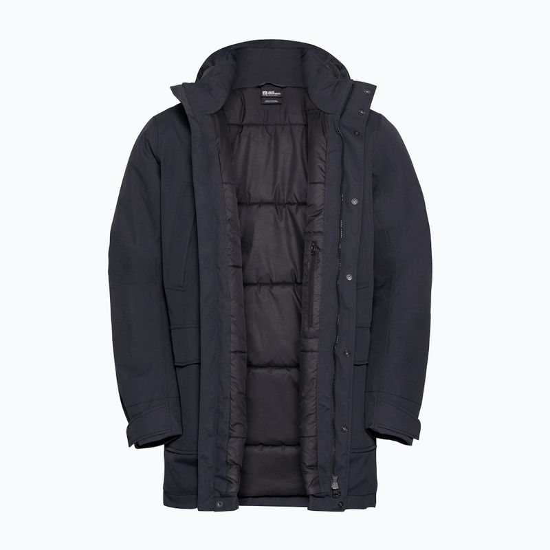 Vyriška striukė nuo lietaus Jack Wolfskin Canyon Shield Parka dark navy 9