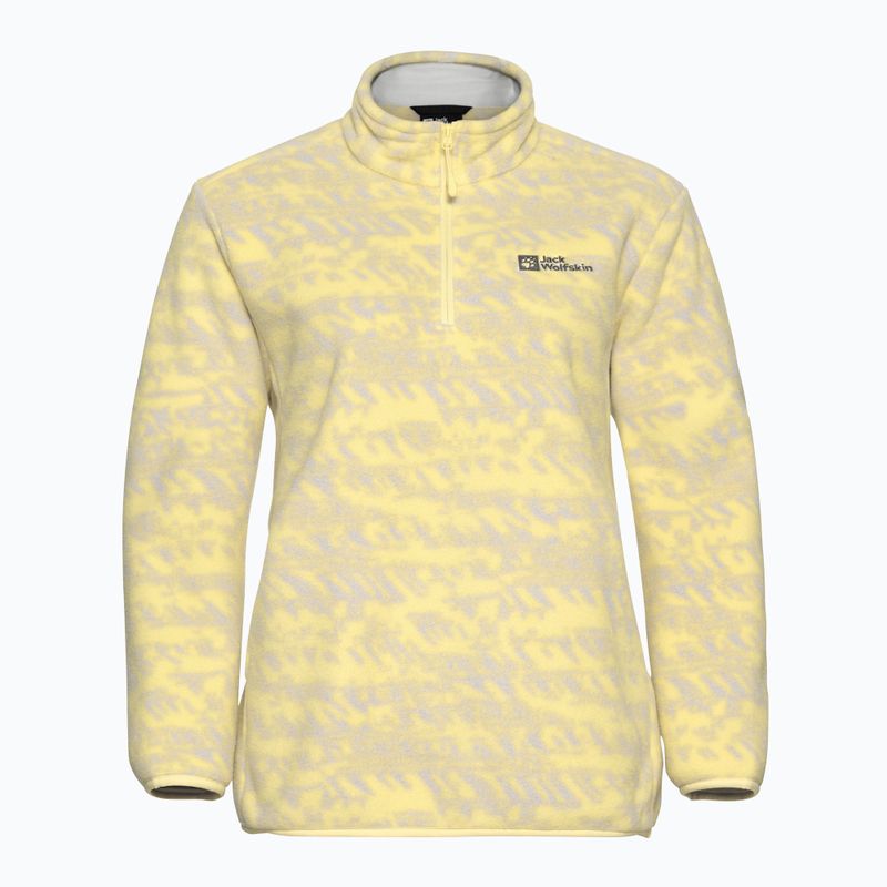Moteriškas žygio džemperis Jack Wolfskin Big Sky Half Zip lemon ice 6