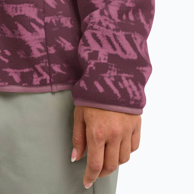 Moteriškas žygio džemperis Jack Wolfskin Big Sky Half Zip raisin 6