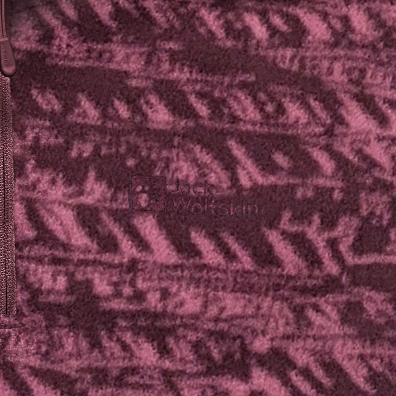Moteriškas žygio džemperis Jack Wolfskin Big Sky Half Zip raisin 9